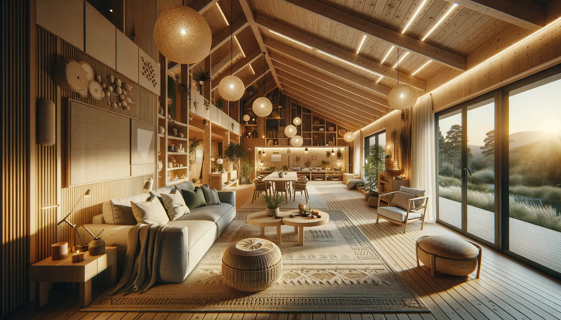 Innenausbau im Bungalow bauen mit nachhaltigen Materialien und moderner Technik