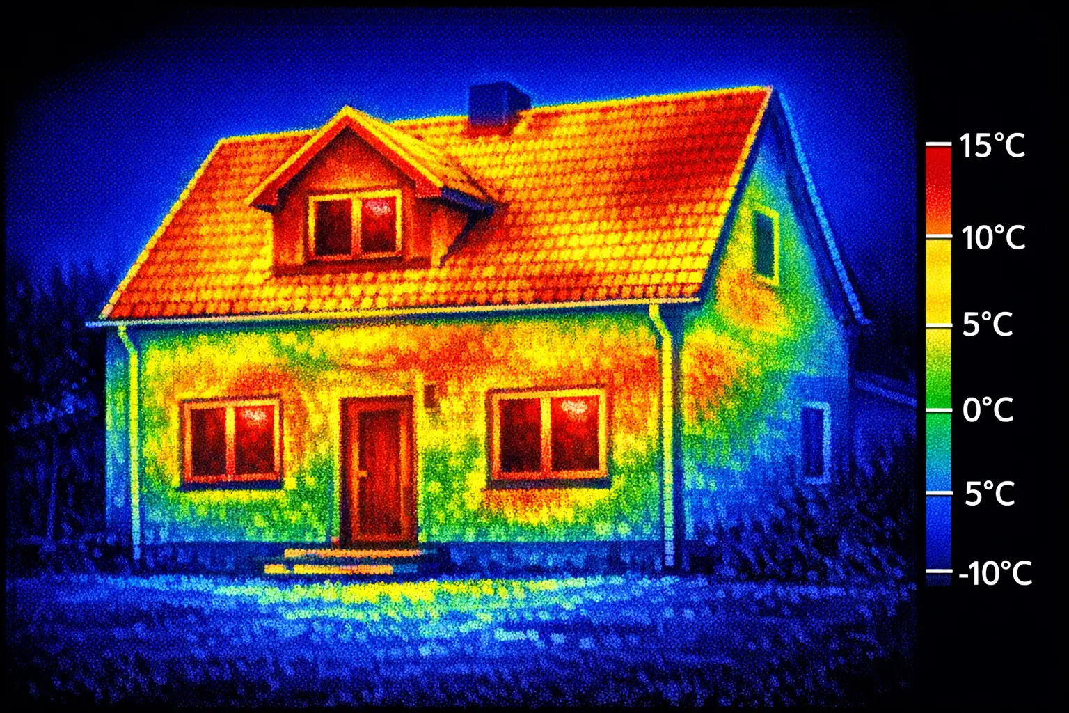 Energieeffizient wohnen: Kosten senken & Umwelt schonen 1 Thermografie-Aufnahme für energieeffizient wohnen Analyse