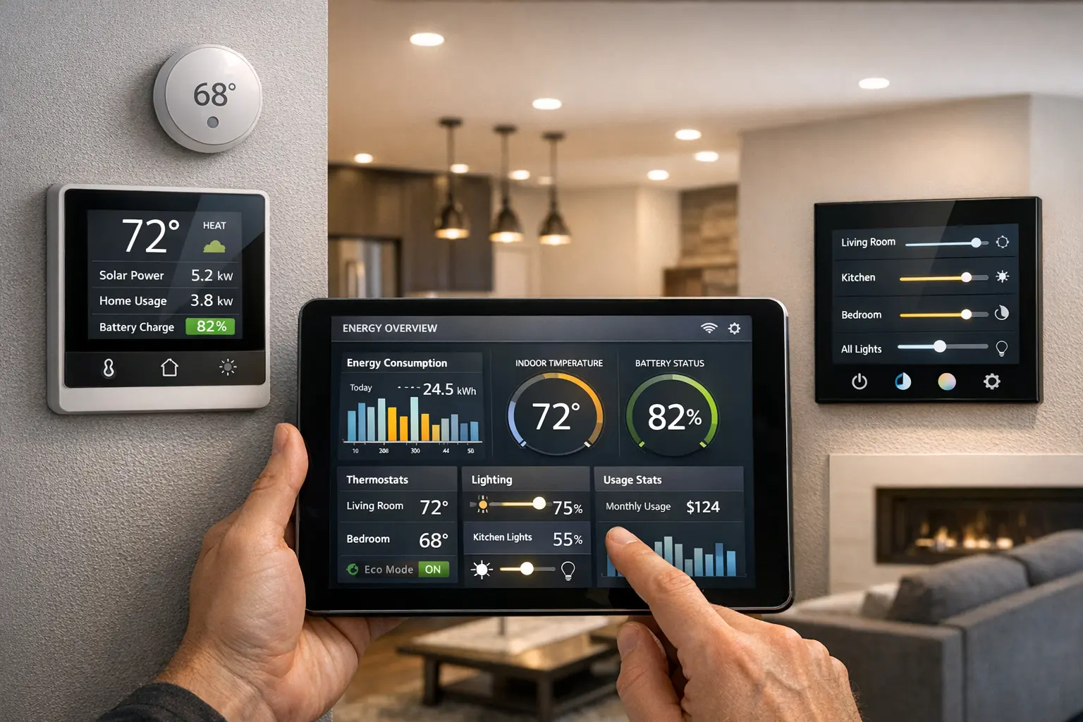 Energieeffizient wohnen: Kosten senken & Umwelt schonen 2 Smart Home Steuerung für energieeffizient wohnen