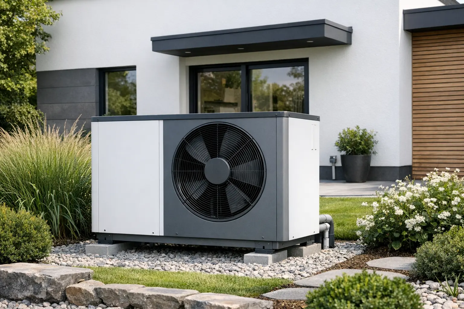 Wärmepumpe Hausbau energieeffizientes Haus