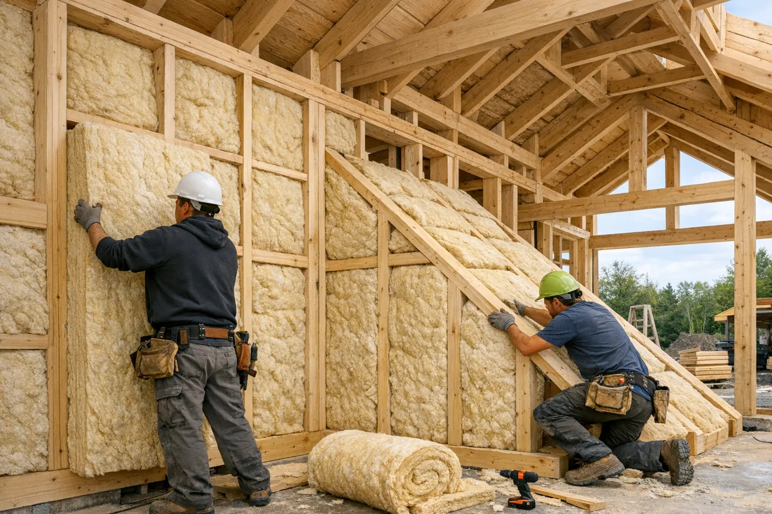 Holzrahmenbau Dämmung energieeffizientes Bauen